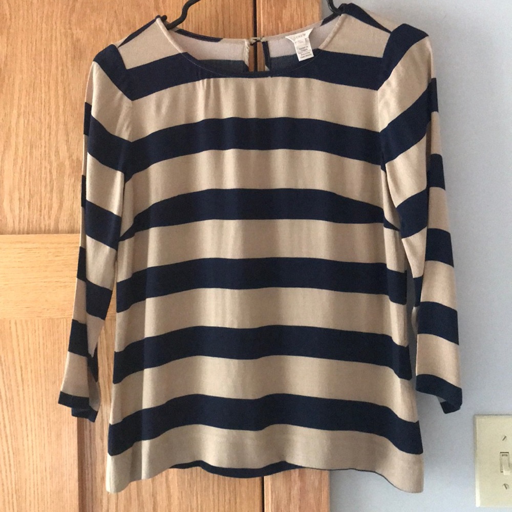 J. Crew 00 striped blouse